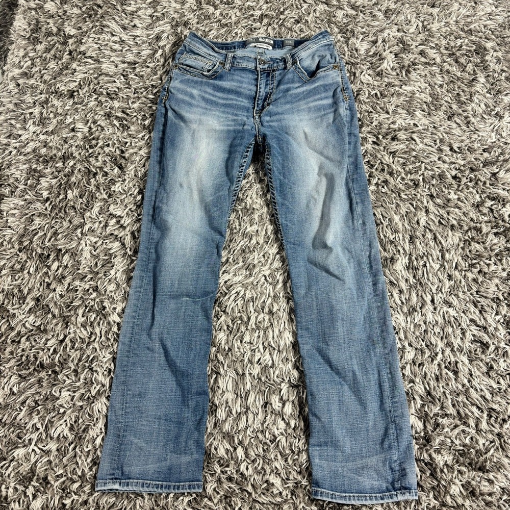 BKE Tyler Straight Leg Medium Wash Stretch Denim Jeans Mens 30x31